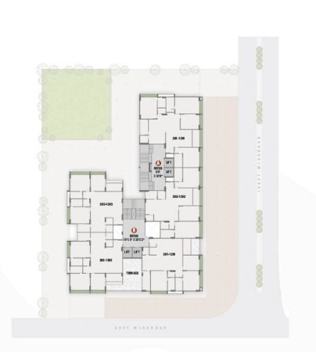 2nd To 12th Floor plan