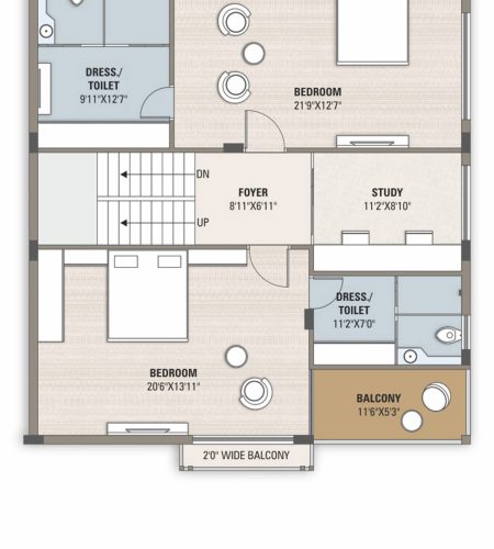 Type-2 First Floor Plan